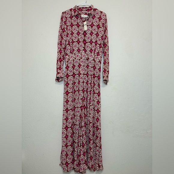 Anthropologie Loveland Jumpsuit Red Floral Size 8 - Picture 2 of 2